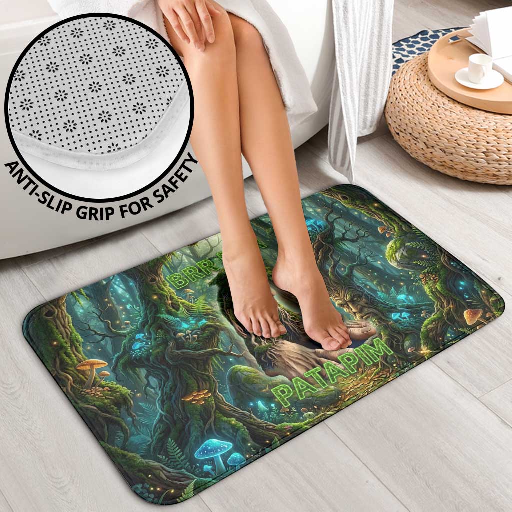 Brr Brr Patapim Bathroom Set Glowing Heart and Magical Tree Roots in Enchanted Woods