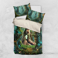 Brr Brr Patapim Bedding Set Glowing Heart and Magical Tree Roots in Enchanted Woods