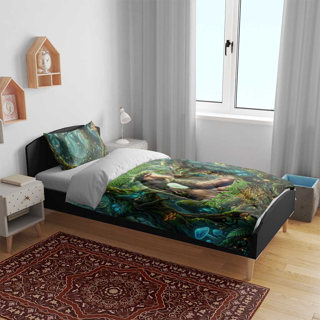 Brr Brr Patapim Bedding Set Glowing Heart and Magical Tree Roots in Enchanted Woods
