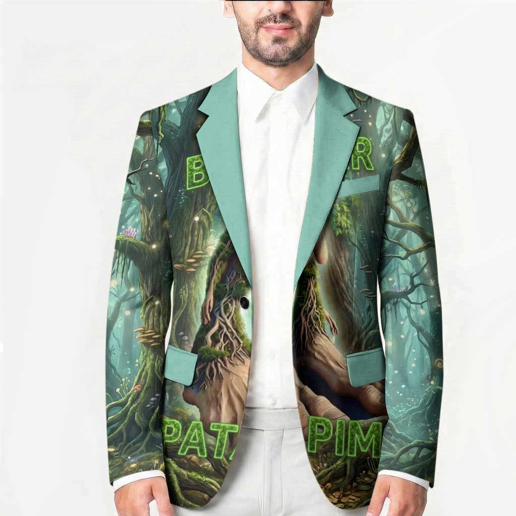 Brr Brr Patapim Blazer Glowing Heart and Magical Tree Roots in Enchanted Woods