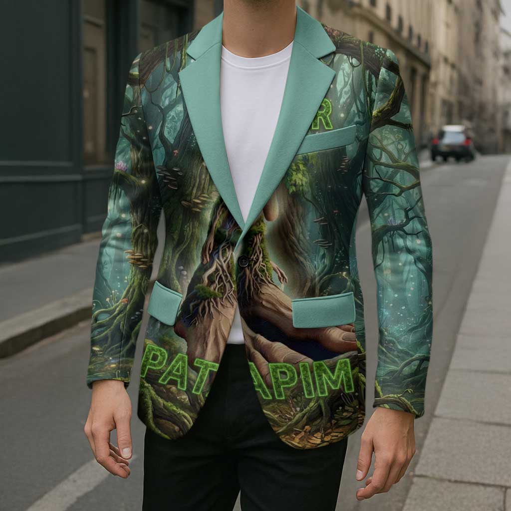 Brr Brr Patapim Blazer Glowing Heart and Magical Tree Roots in Enchanted Woods