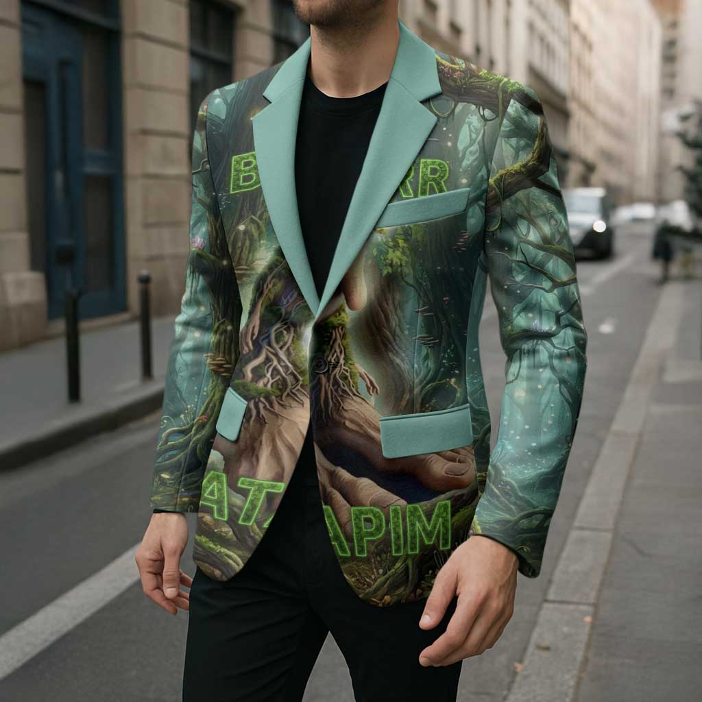 Brr Brr Patapim Blazer Glowing Heart and Magical Tree Roots in Enchanted Woods