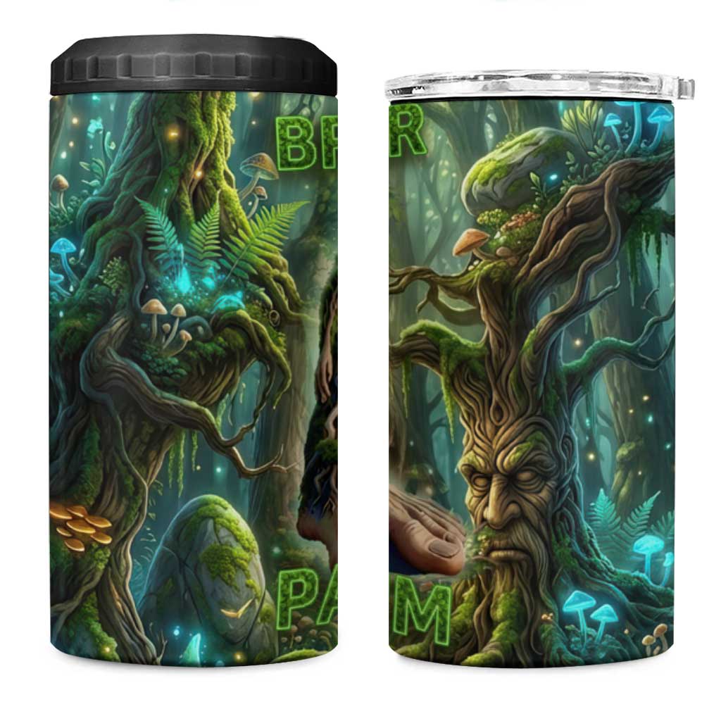 Brr Brr Patapim 4 in 1 Can Cooler Tumbler Glowing Heart and Magical Tree Roots in Enchanted Woods