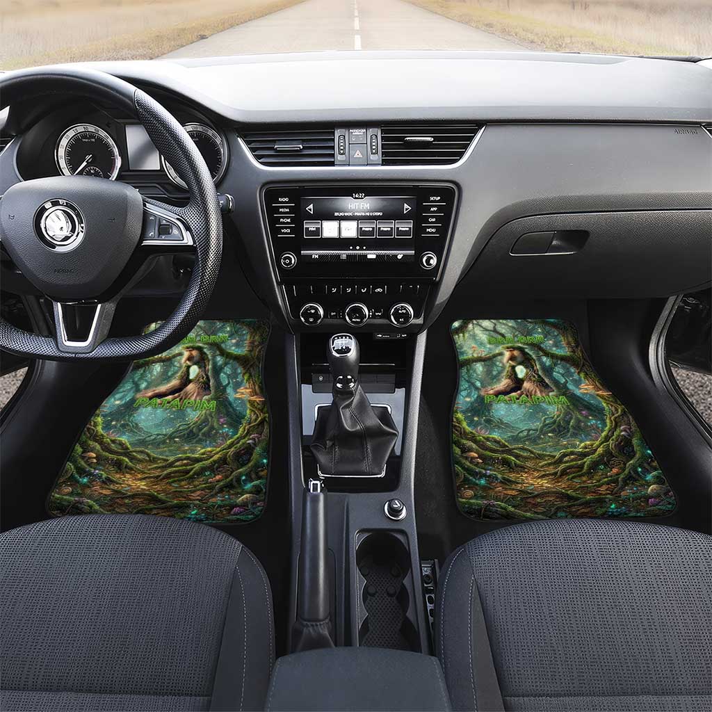 Brr Brr Patapim Car Mats Glowing Heart and Magical Tree Roots in Enchanted Woods