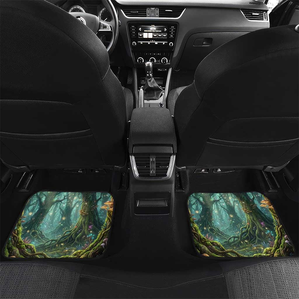 Brr Brr Patapim Car Mats Glowing Heart and Magical Tree Roots in Enchanted Woods