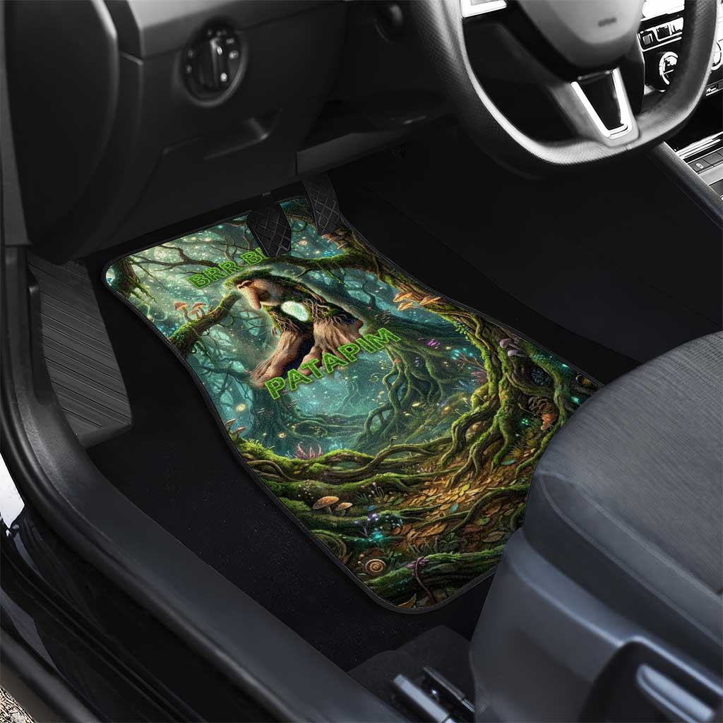 Brr Brr Patapim Car Mats Glowing Heart and Magical Tree Roots in Enchanted Woods