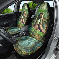 Brr Brr Patapim Car Seat Cover Glowing Heart and Magical Tree Roots in Enchanted Woods