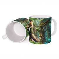 Brr Brr Patapim Ceramic Mug Glowing Heart and Magical Tree Roots in Enchanted Woods