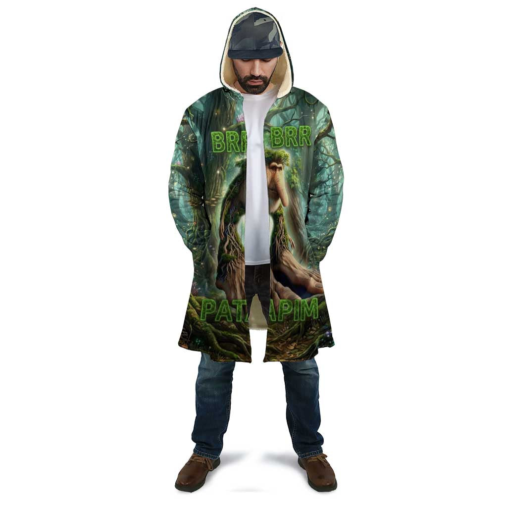 Brr Brr Patapim Cloak Glowing Heart and Magical Tree Roots in Enchanted Woods