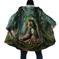 Brr Brr Patapim Cloak Glowing Heart and Magical Tree Roots in Enchanted Woods