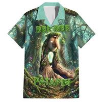 Brr Brr Patapim Hawaiian Shirt Glowing Heart and Magical Tree Roots in Enchanted Woods