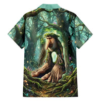 Brr Brr Patapim Hawaiian Shirt Glowing Heart and Magical Tree Roots in Enchanted Woods