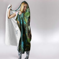 Brr Brr Patapim Hooded Blanket Glowing Heart and Magical Tree Roots in Enchanted Woods