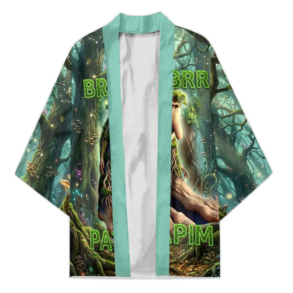 Brr Brr Patapim Kimono Glowing Heart and Magical Tree Roots in Enchanted Woods