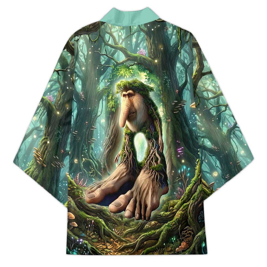 Brr Brr Patapim Kimono Glowing Heart and Magical Tree Roots in Enchanted Woods