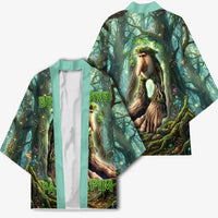 Brr Brr Patapim Kimono Glowing Heart and Magical Tree Roots in Enchanted Woods