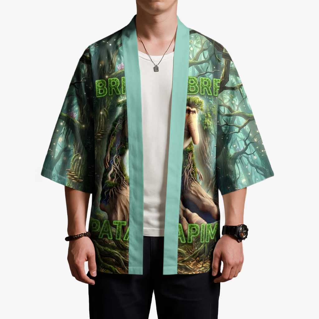 Brr Brr Patapim Kimono Glowing Heart and Magical Tree Roots in Enchanted Woods