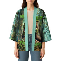 Brr Brr Patapim Kimono Glowing Heart and Magical Tree Roots in Enchanted Woods