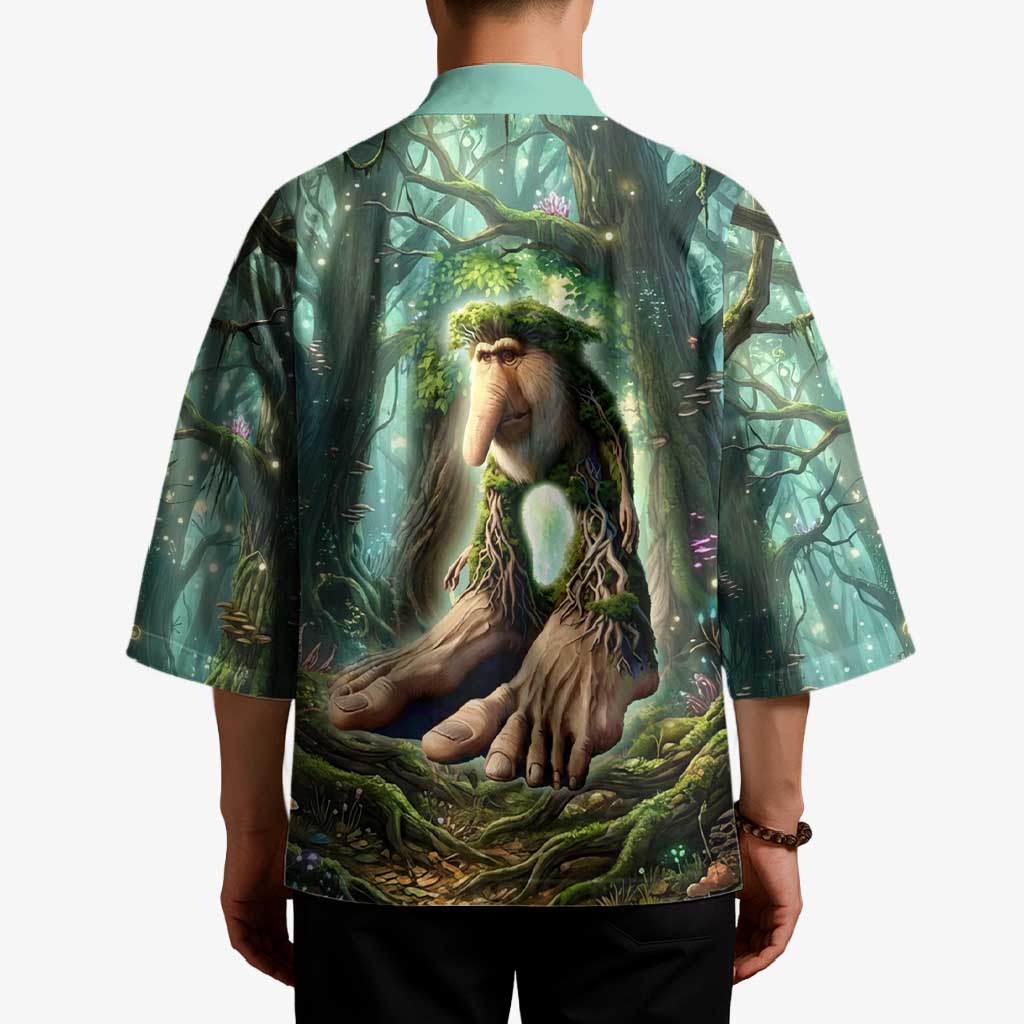 Brr Brr Patapim Kimono Glowing Heart and Magical Tree Roots in Enchanted Woods