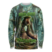 Brr Brr Patapim Long Sleeve Shirt Glowing Heart and Magical Tree Roots in Enchanted Woods