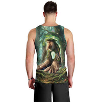 Brr Brr Patapim Men Tank Top Glowing Heart and Magical Tree Roots in Enchanted Woods