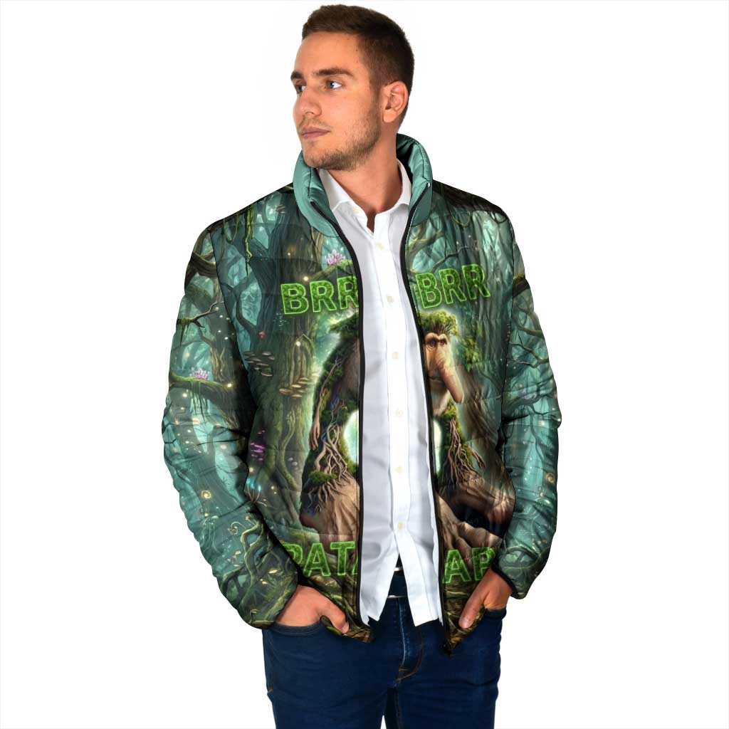 Brr Brr Patapim Padded Jacket Glowing Heart and Magical Tree Roots in Enchanted Woods