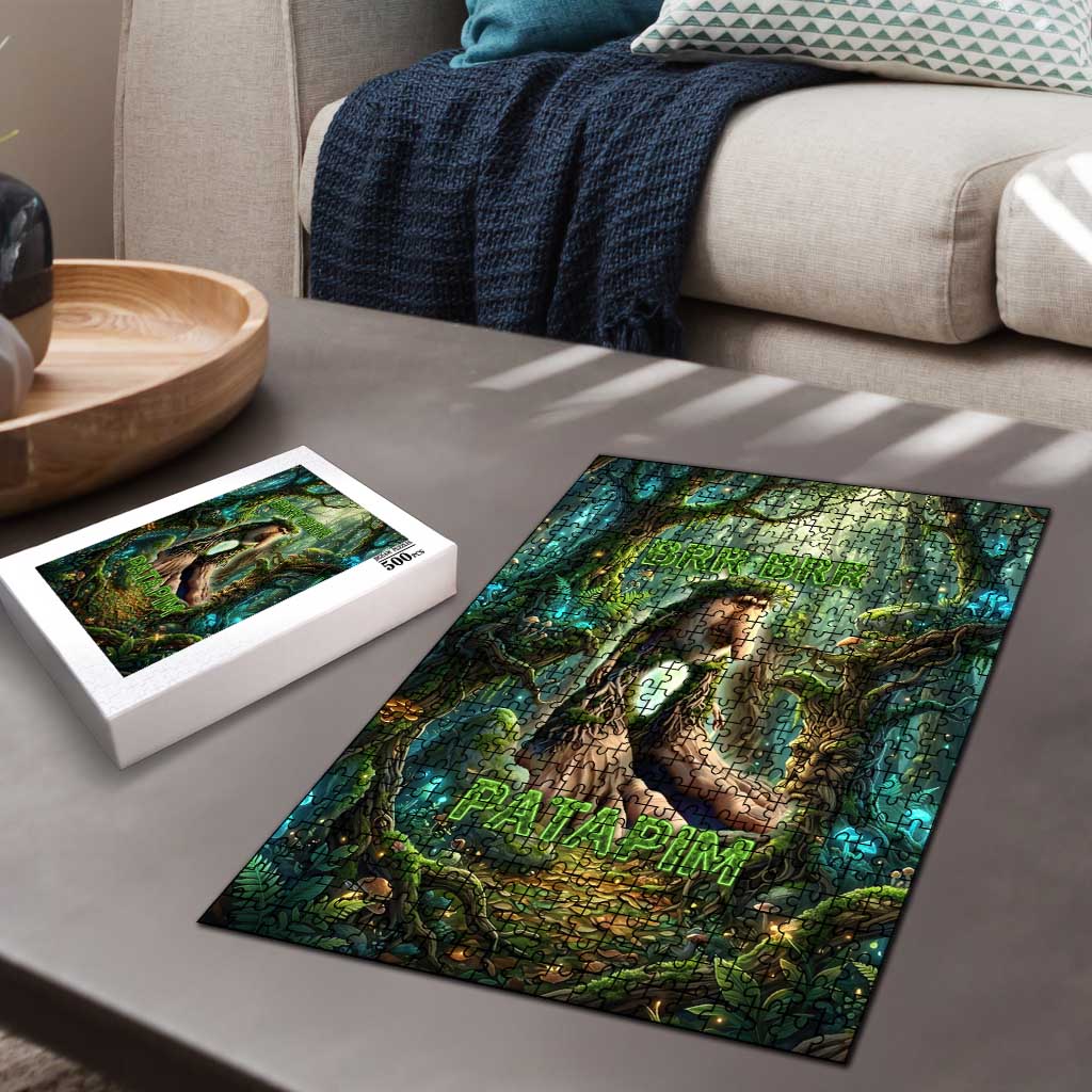 Brr Brr Patapim Puzzle Glowing Heart and Magical Tree Roots in Enchanted Woods