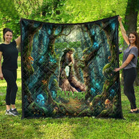 Brr Brr Patapim Quilt Glowing Heart and Magical Tree Roots in Enchanted Woods