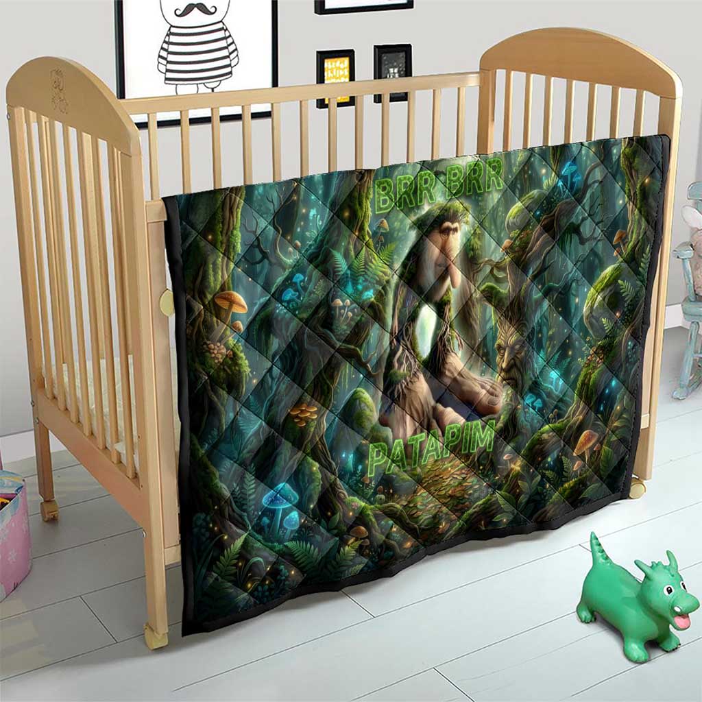 Brr Brr Patapim Quilt Glowing Heart and Magical Tree Roots in Enchanted Woods