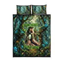 Brr Brr Patapim Quilt Bed Set Glowing Heart and Magical Tree Roots in Enchanted Woods
