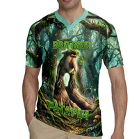 Brr Brr Patapim Rugby Jersey Glowing Heart and Magical Tree Roots in Enchanted Woods