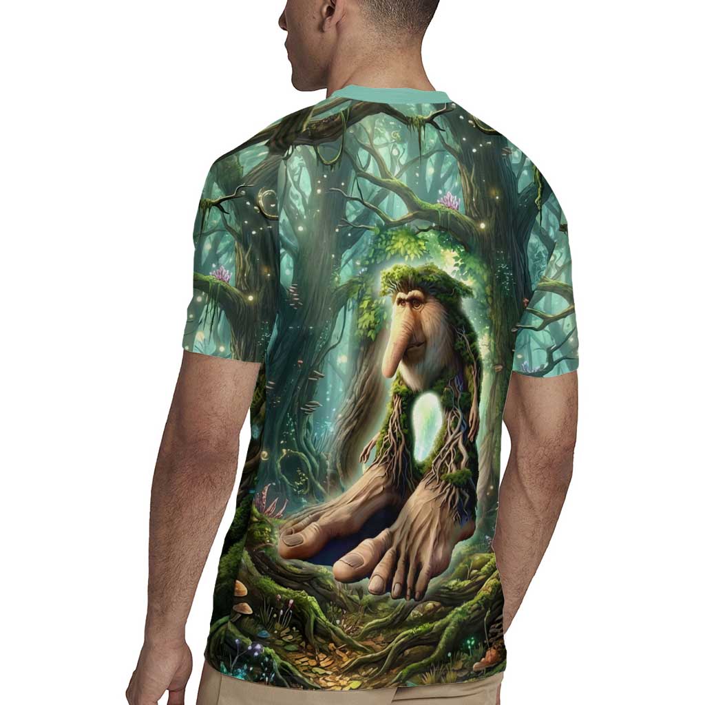 Brr Brr Patapim Rugby Jersey Glowing Heart and Magical Tree Roots in Enchanted Woods