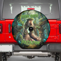 Brr Brr Patapim Spare Tire Cover Glowing Heart and Magical Tree Roots in Enchanted Woods