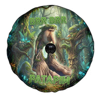 Brr Brr Patapim Spare Tire Cover Glowing Heart and Magical Tree Roots in Enchanted Woods