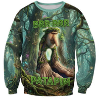 Brr Brr Patapim Sweatshirt Glowing Heart and Magical Tree Roots in Enchanted Woods