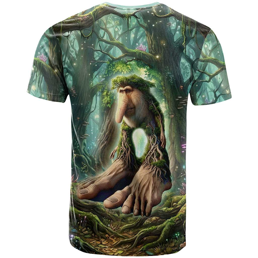 Brr Brr Patapim T Shirt Glowing Heart and Magical Tree Roots in Enchanted Woods