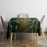 Brr Brr Patapim Tablecloth Glowing Heart and Magical Tree Roots in Enchanted Woods