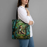 Brr Brr Patapim Tote Bag Glowing Heart and Magical Tree Roots in Enchanted Woods