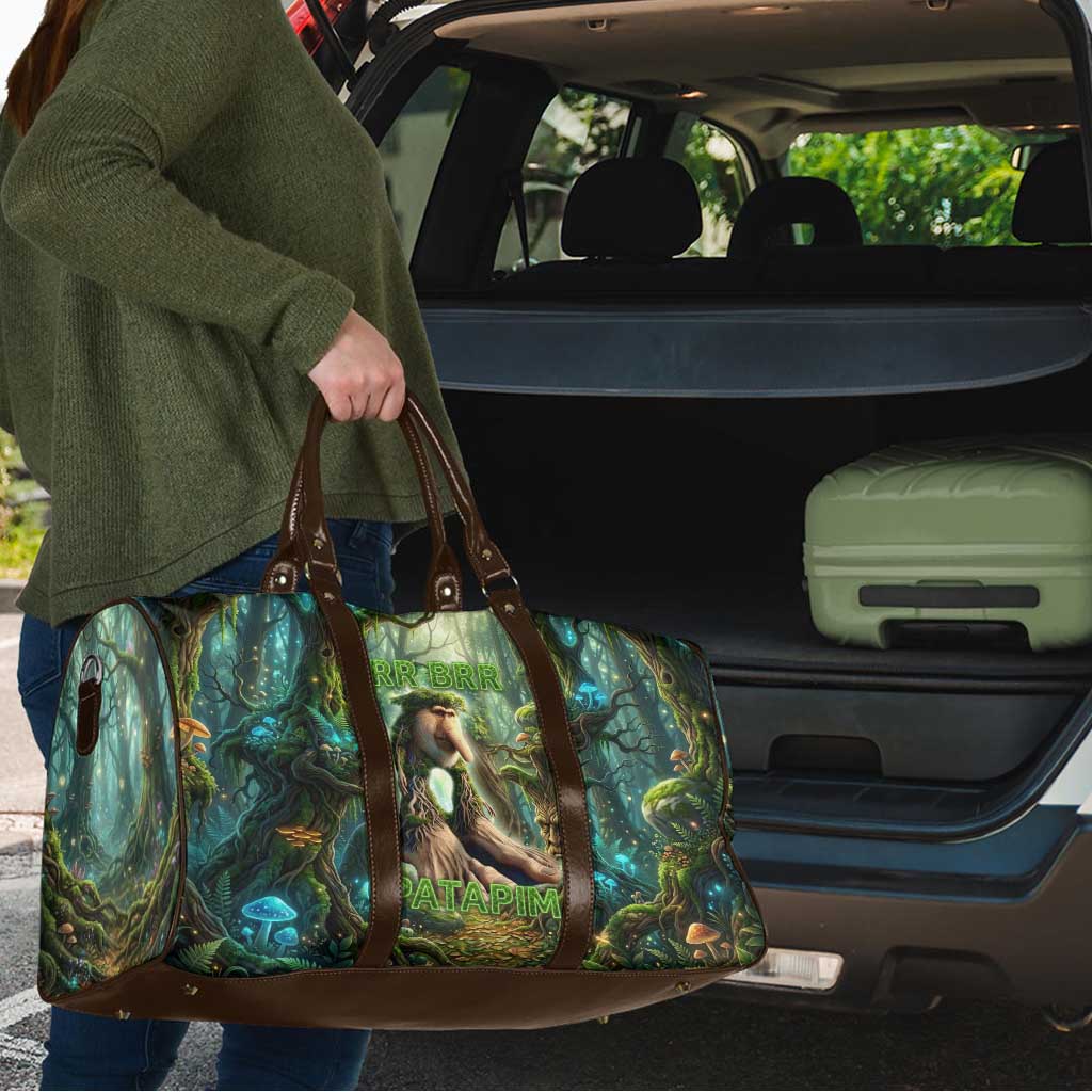 Brr Brr Patapim Travel Bag Glowing Heart and Magical Tree Roots in Enchanted Woods