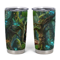 Brr Brr Patapim Tumbler Cup Glowing Heart and Magical Tree Roots in Enchanted Woods