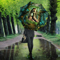 Brr Brr Patapim Umbrella Glowing Heart and Magical Tree Roots in Enchanted Woods