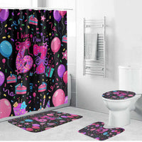 7th Birthday Girl Bathroom Set with Cake Balloons Confetti and I Was 6 Now I'm 7