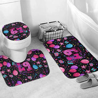 7th Birthday Girl Bathroom Set with Cake Balloons Confetti and I Was 6 Now I'm 7