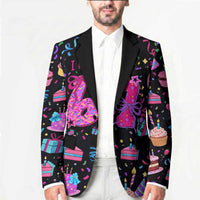 7th Birthday Girl Blazer with Cake Balloons Confetti and I Was 6 Now I'm 7