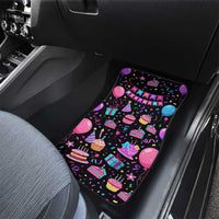 7th Birthday Girl Car Mats with Cake Balloons Confetti and I Was 6 Now I'm 7