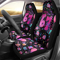 7th Birthday Girl Car Seat Cover with Cake Balloons Confetti and I Was 6 Now I'm 7