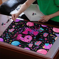 7th Birthday Girl Puzzle with Cake Balloons Confetti and I Was 6 Now I'm 7