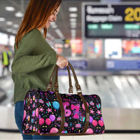 7th Birthday Girl Travel Bag with Cake Balloons Confetti and I Was 6 Now I'm 7
