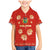 Bolivia National Emblem Family Matching Mermaid Dress and Hawaiian Shirt with Floral Pattern and Red Folk Design