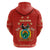 Bolivia National Emblem Hoodie with Floral Pattern and Red Folk Design